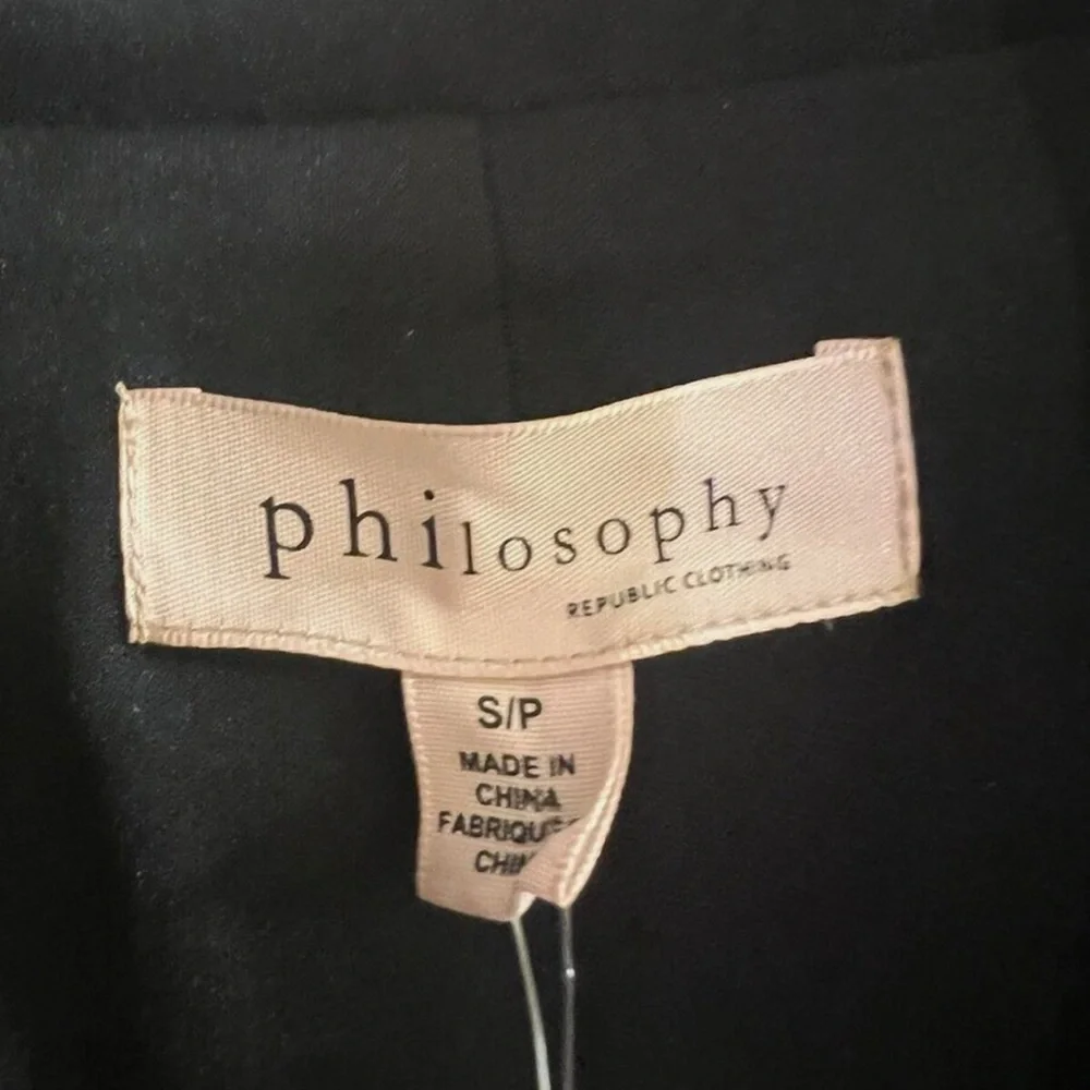 Philosophy Black Sequin Blazer Jacket Size Small NWT - Picture 13 of 15